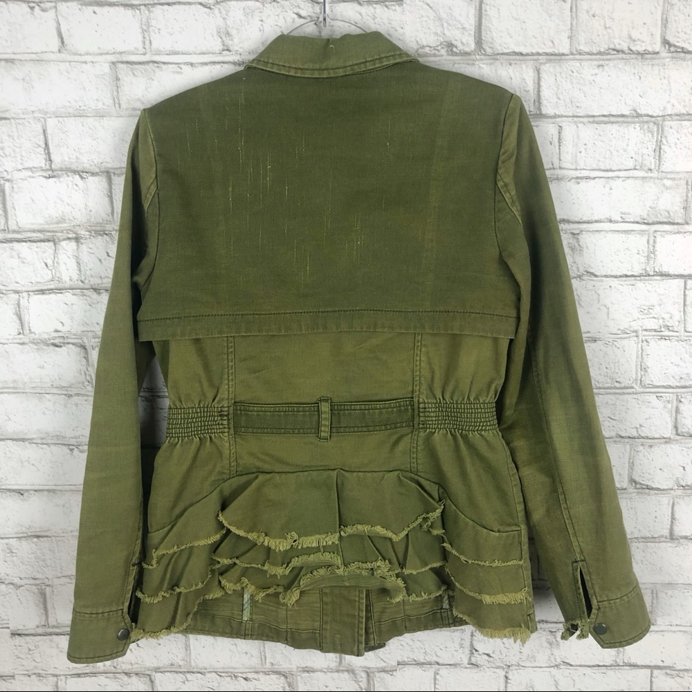 SOLD 💛 ANTHROPOLOGIE Hei Hei Ruffle Anorak Jacket - Picture 4 of 8